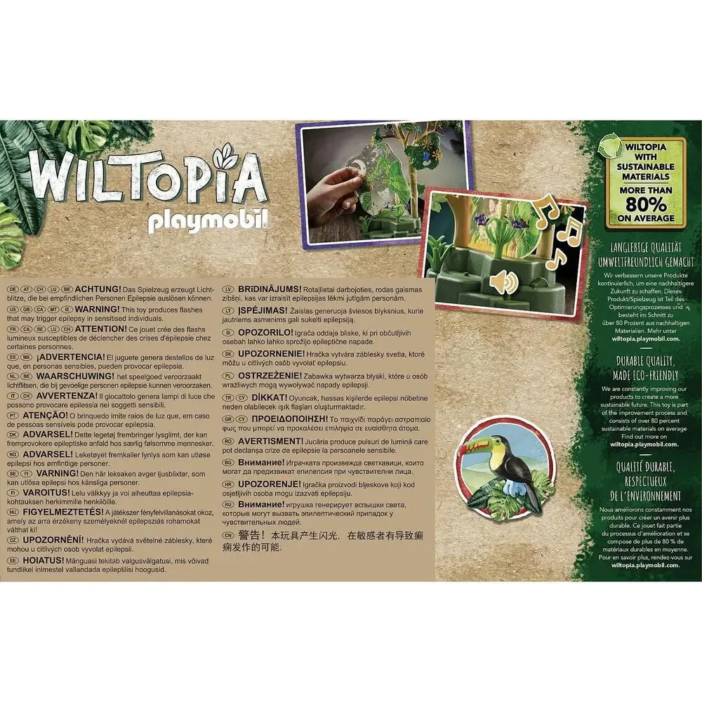 Playmobil Wiltopia 71009 Rainforest Night Light Set - NIB / Factory Sealed